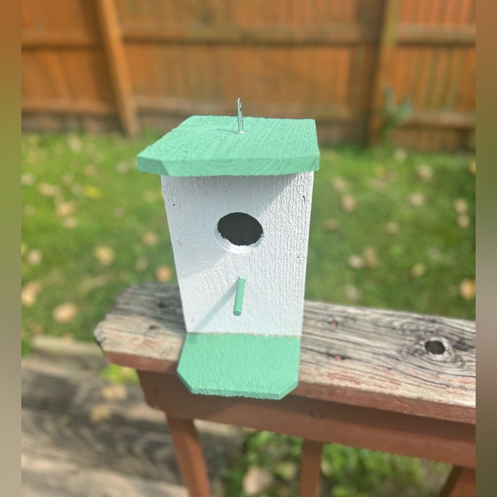 Hand Crafted Wooden Birdhouse - Picture 1 of 8